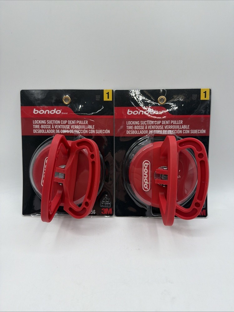 Bondo Dent Puller 956 Double Handle Locking Suction Cup 2 Pack