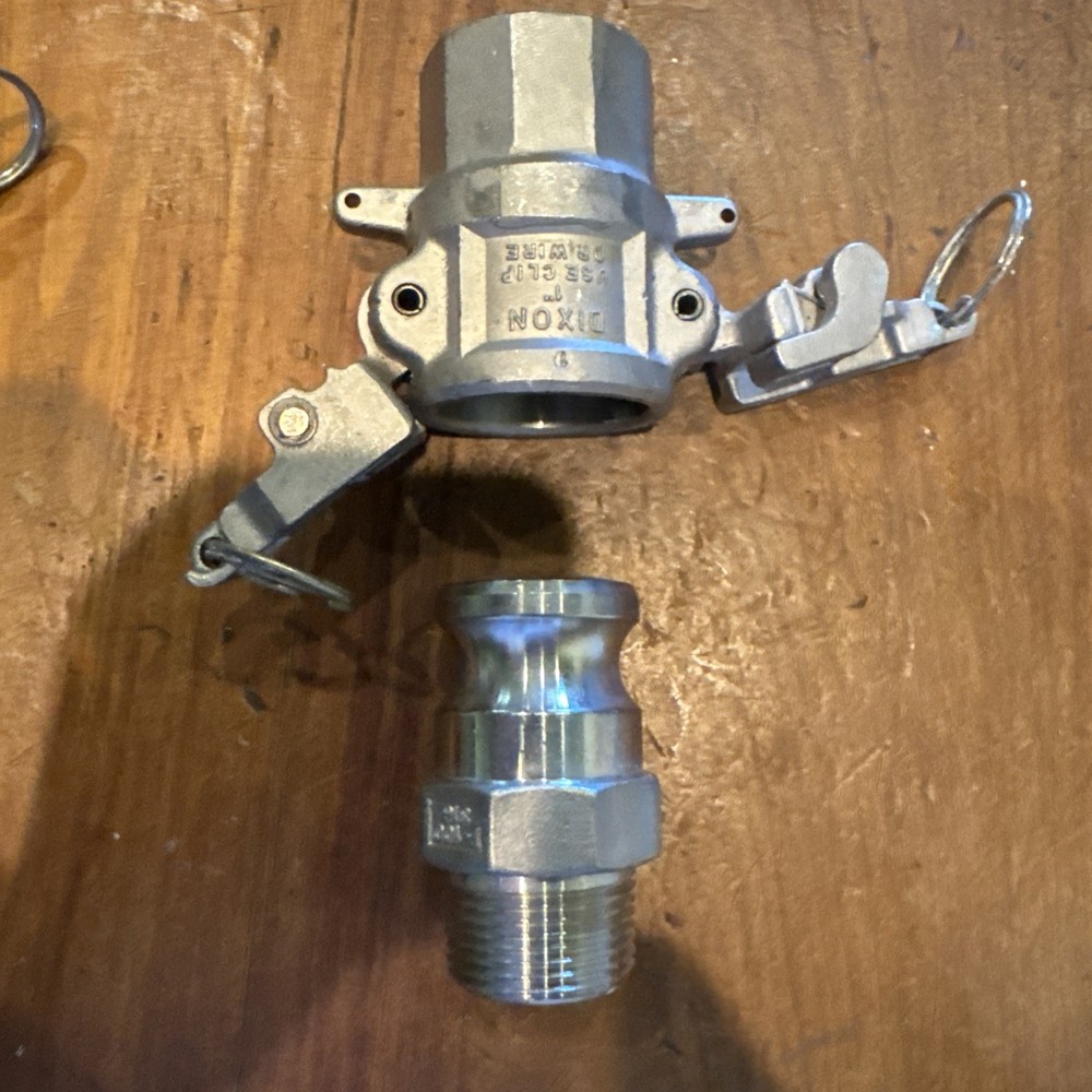 CamLock Dixon Locking Stainless Coupling Assembly 1” Pipe