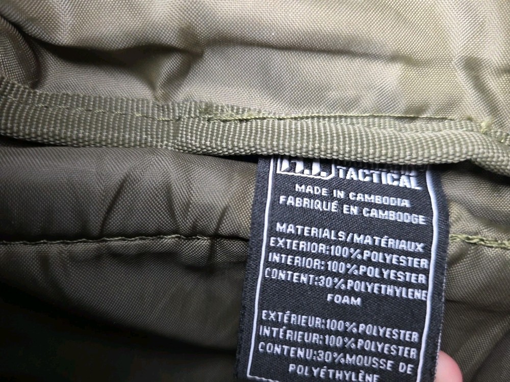 Highland Tactical Major Dark Green Heavy Duty Backpack MOLLE WEB HOOK-LOOP