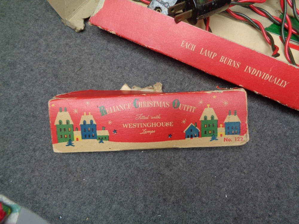Vintage Reliance Christmas Tree C-7 String Lights