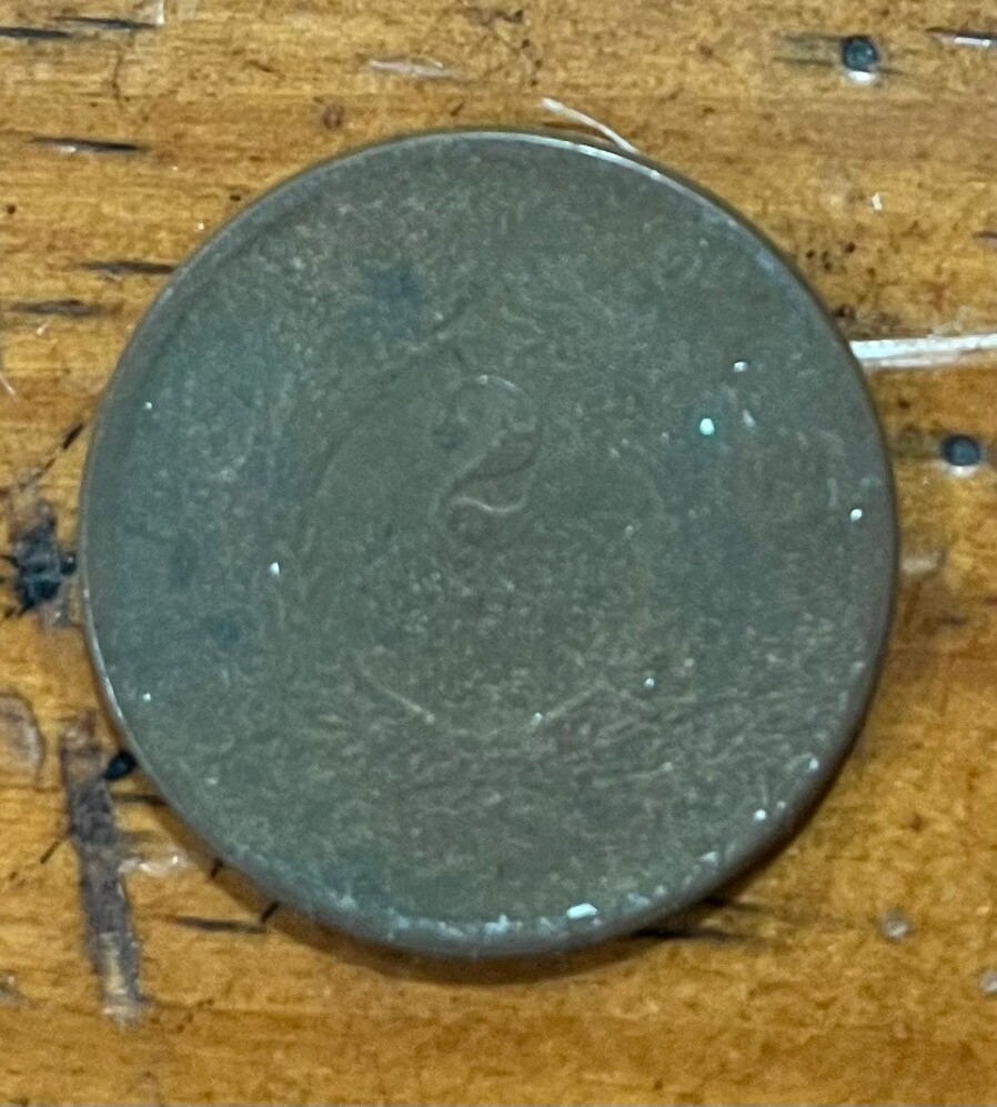 1867 Two Cent Piece U.S. Coin