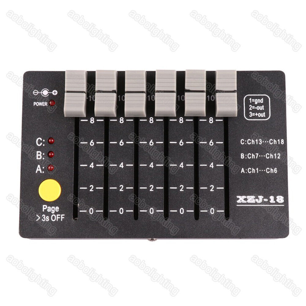 DJ Lighting DMX 512 Console Mini Battery Disco Party Show Stage Light Controller
