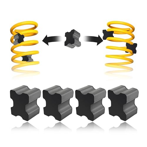 4PCS Rubber Coil Spring Spacers,Heavy Duty Front Coil Spring Booster Kit