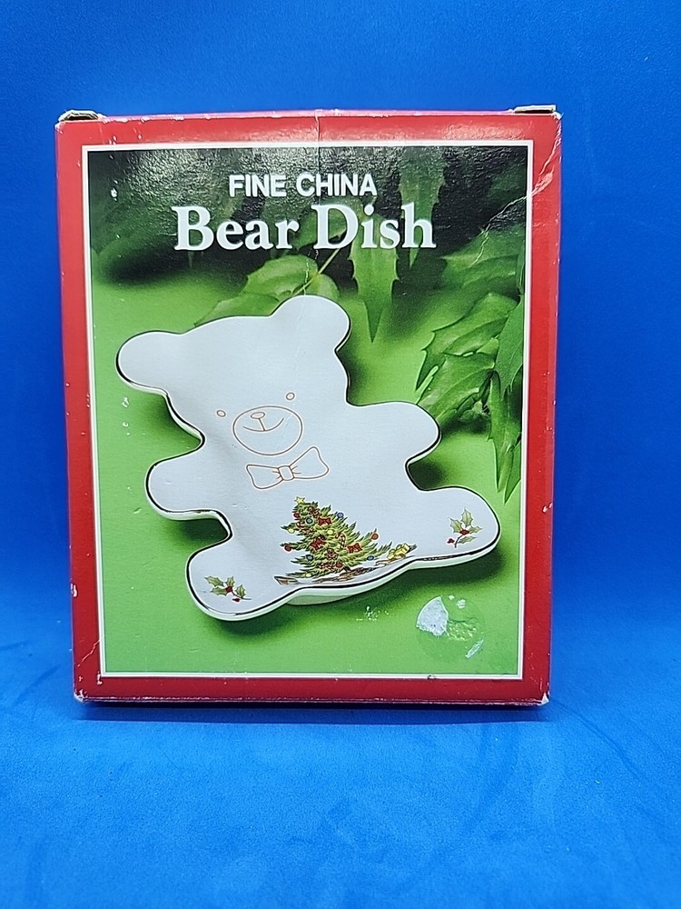 Holiday Hostess Bear Dish 6" W/ Original Box #HH-27