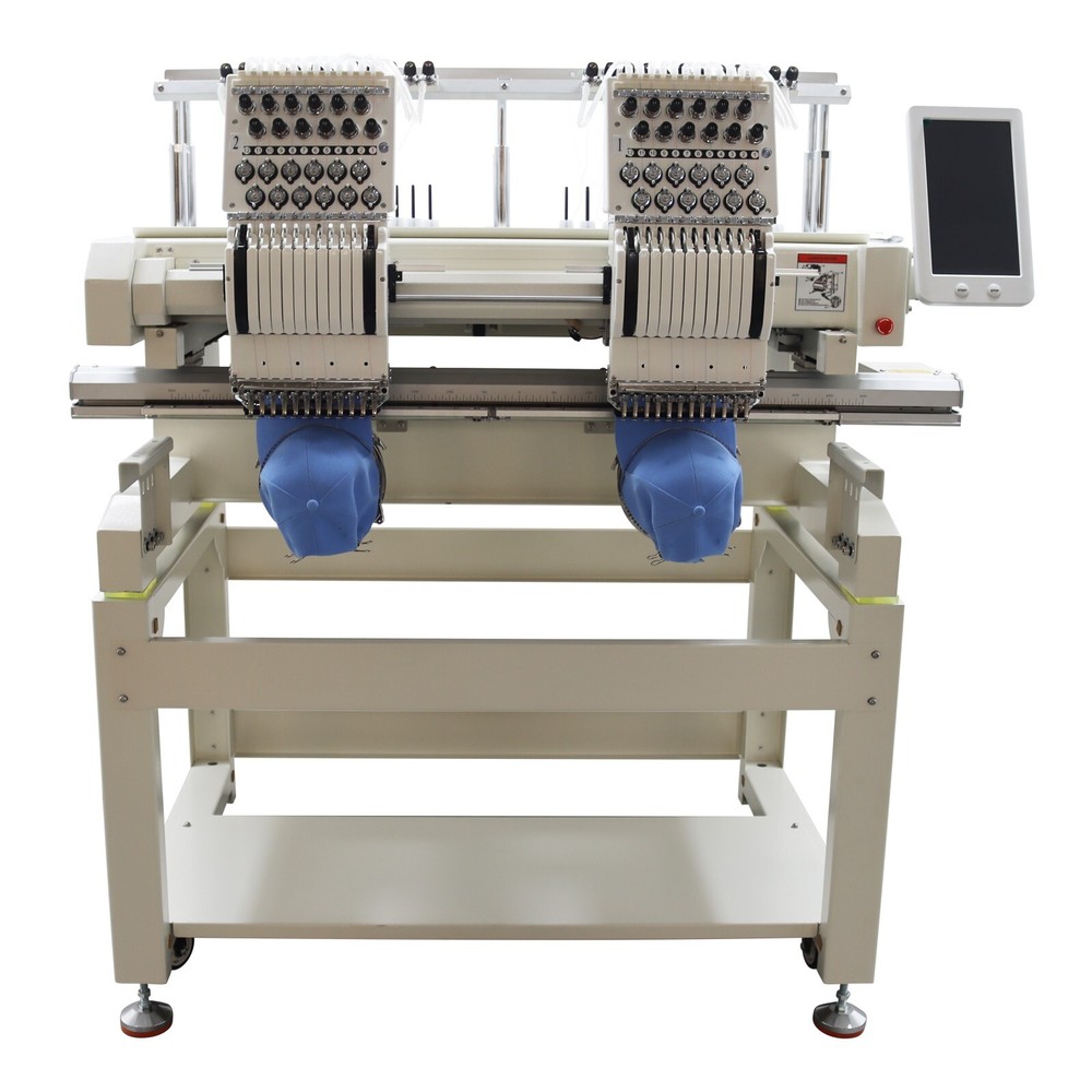 Commercial Embroidery Machine Double Head 12 Needles DIY Computerized Sewing