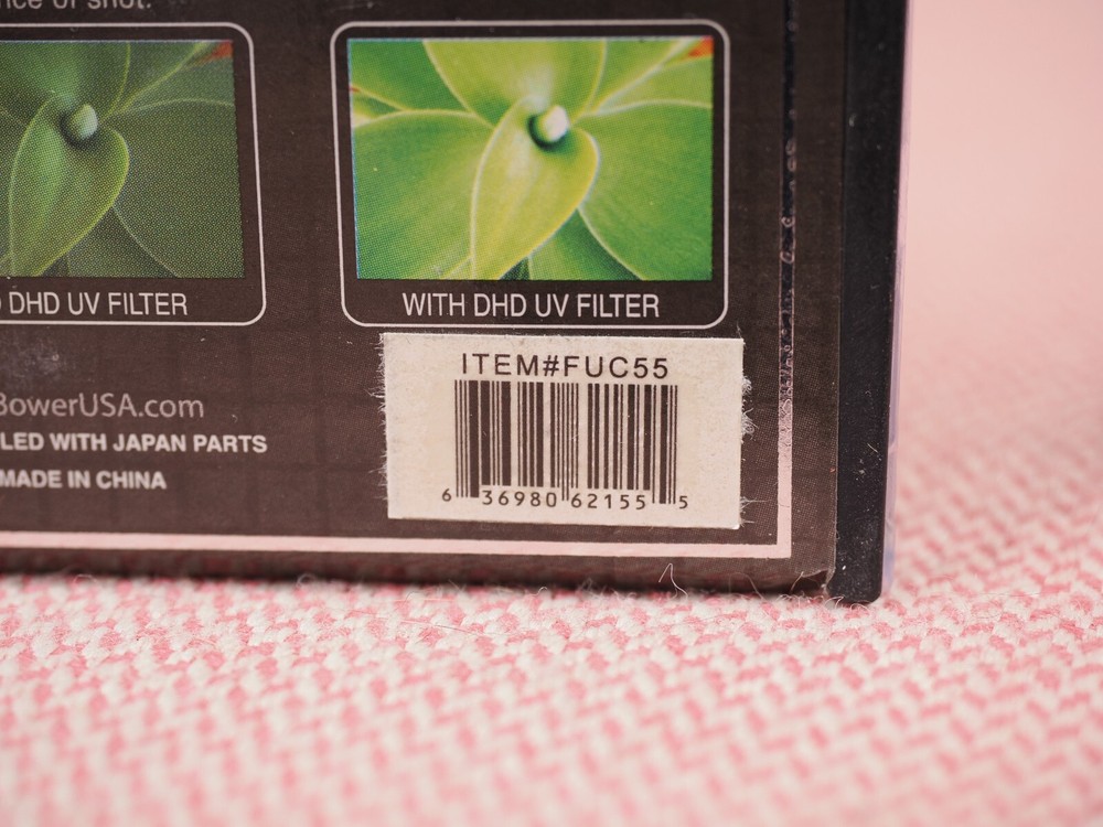 Bower Digital HD 55 mm UV Lens Filter (Black)