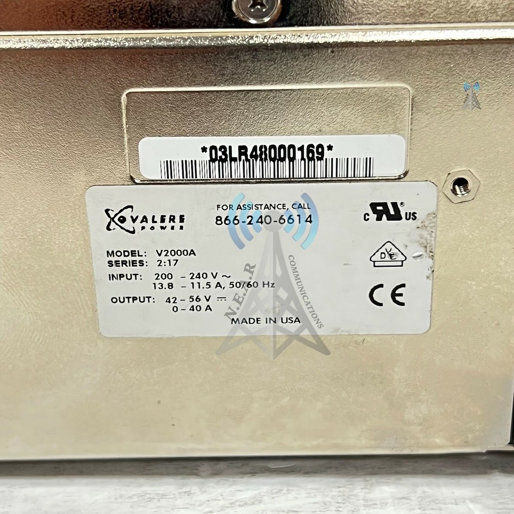 Eltek, V2000A, 2000W RECTIFIER 48VDC 40A *RH120921