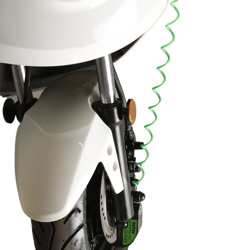 MPW Motorcycle Scooter Disc Lock Reminder Cable - 110cm x 4cm