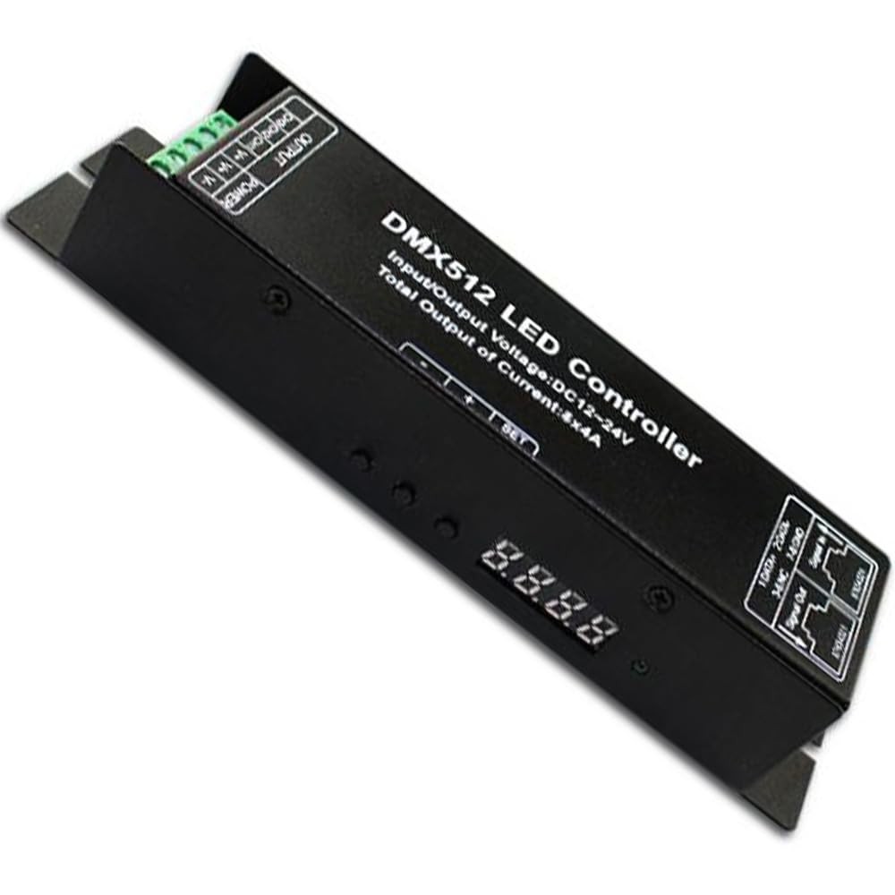 4 Channel 16A RGBW DMX512 Decoder Controller DMX Dimmer stage lighting contro...