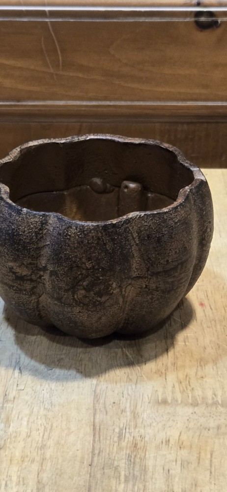 Solid Cast Iron 3.5" Wide Round Shaped Brown Cauldron Bowl 2.5" Tall