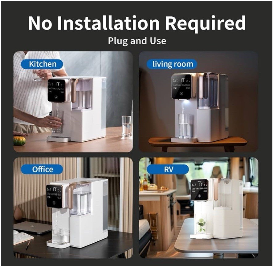 TOKIT AkuaPure T1 Reverse Osmosis Counter Top Water Filter System