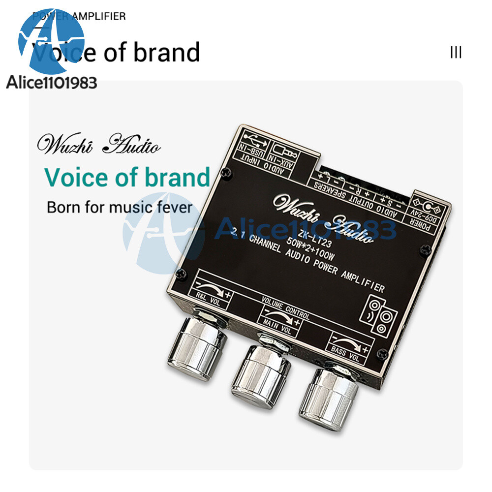 2.1 CH Bluetooth Audio Power Amplifier Board Module Subwoofer TWS Wireless