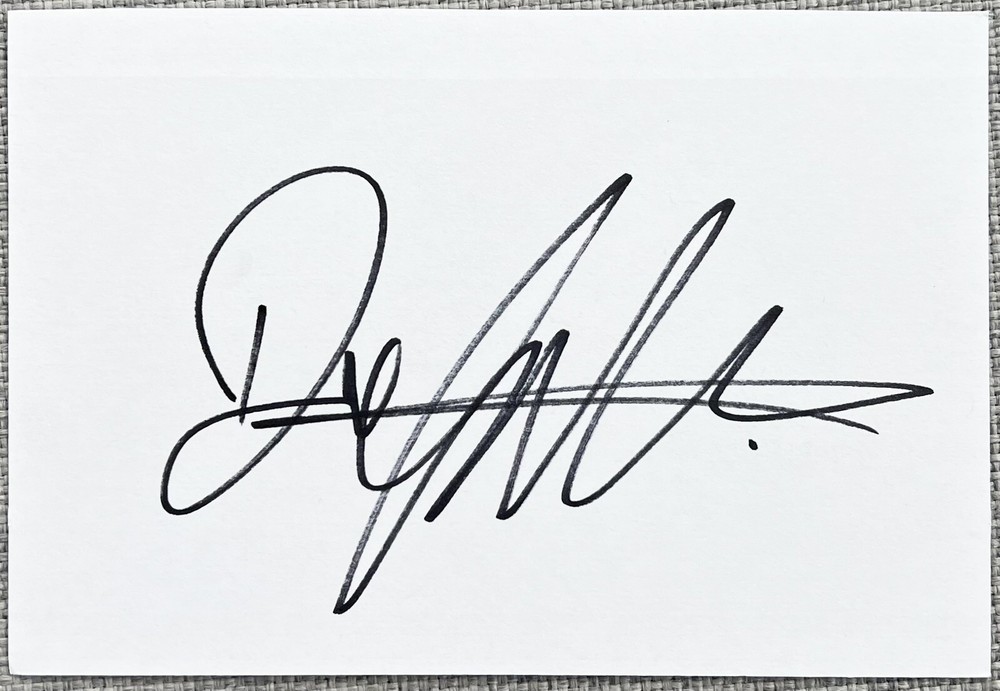 Dev Patel Signed In Person 4x6 Index Card In Top Loader - Authentic