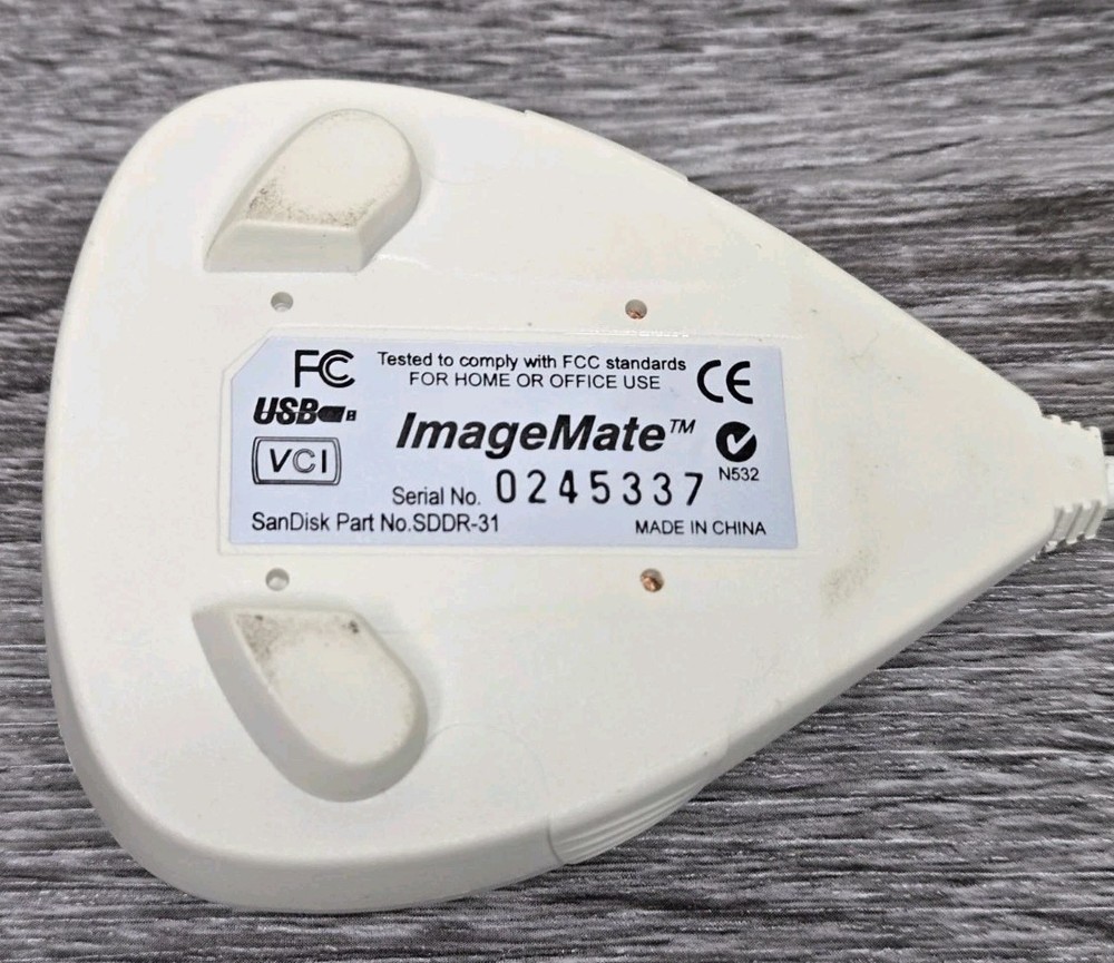 Genuine Vintage Sandisk Imagemate SDDR-31 USB Compact Flash Card Reader used.