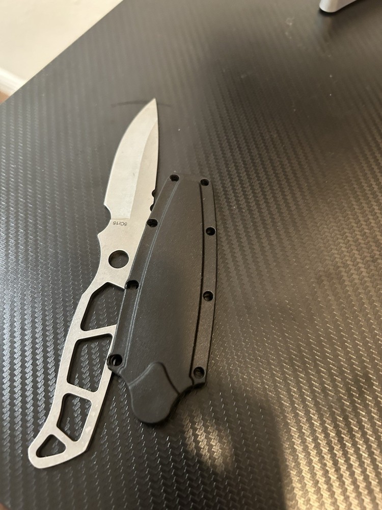 KA-BAR Olean NY Fixed Blade Knife + Skeleton Fixed Blade w/ Sheaths