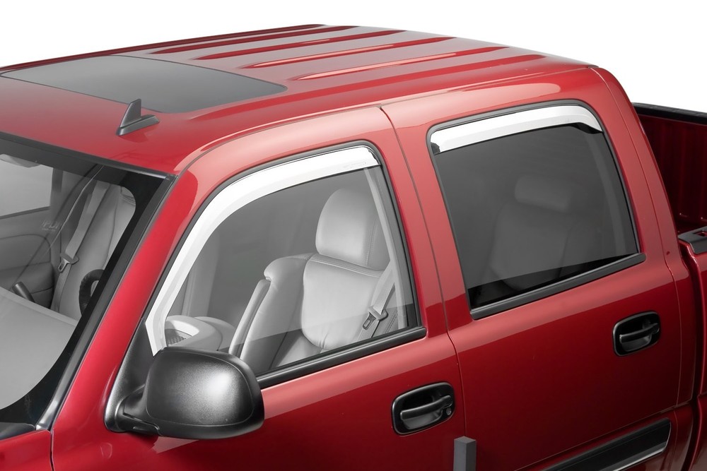For Ram 1500 11-18 Putco In-Channel Element Chrome Front & Rear Window Visors