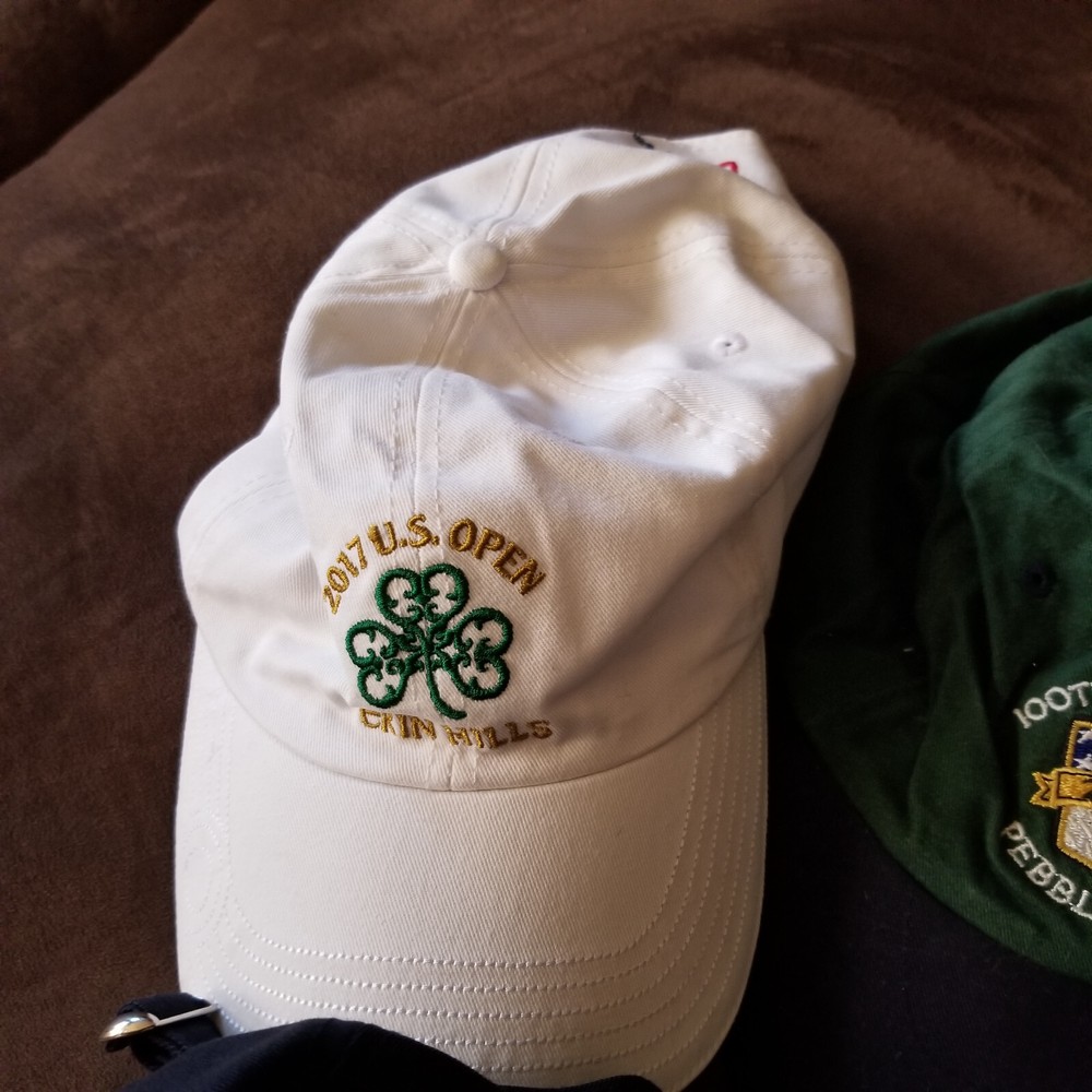 5 US OPEN USGA MEMBERS GOLF HATS 2000, 2011, 2012, 2016 AND 2017