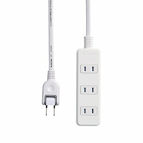 Wiring easy 180 ° swing with plug Elecom power strip dust prevention shutter
