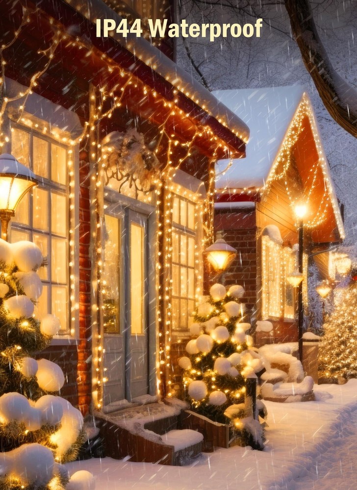 17Ft Warm White Battery Operated String Lights With Timer And 8 Modes