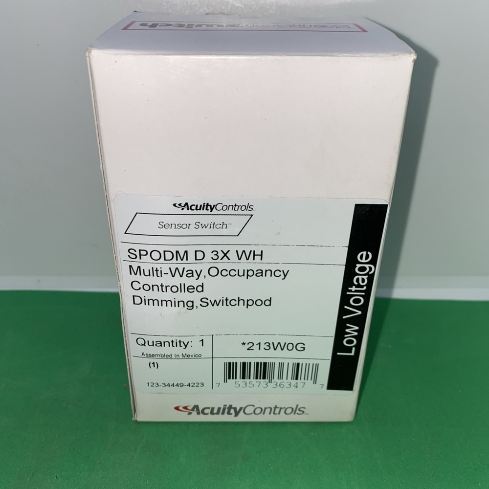 Sensor Switch SPODM D 3X WH Multi Way Occupancy Controlled Dimming Switchpod