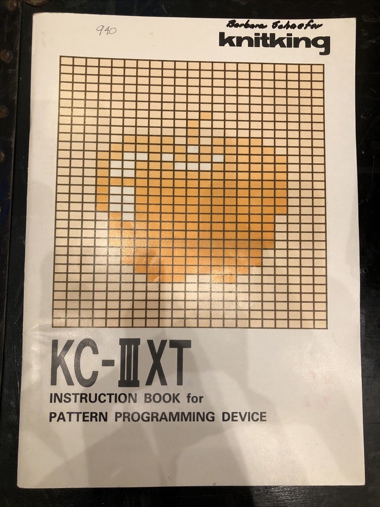 KC-IXT INSTRUCTION for PATTERN PROGRAMMING DEVICE BOOK