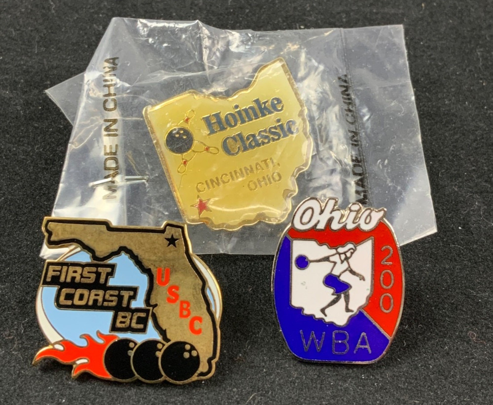 Vintage Bowling Pins (10) - Enamel Pins