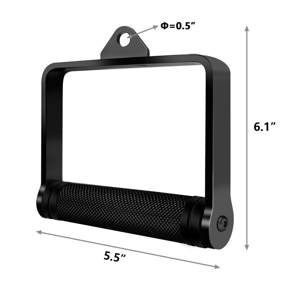 D Handle Cable Machine Attachment for Weight Workout LAT Pull Down Attachment...
