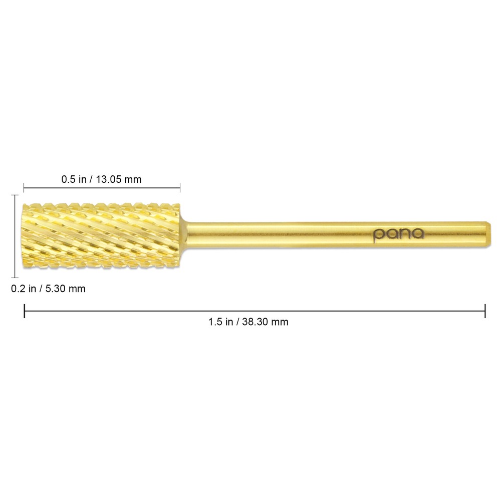 Professional Gold Small Barrel Nail Drill Bit Coarse Grit