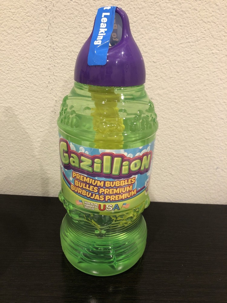 Gazillion Premium BUBBLES Solution 2 Liter Bottle Bubble Wand Outdoor NEW