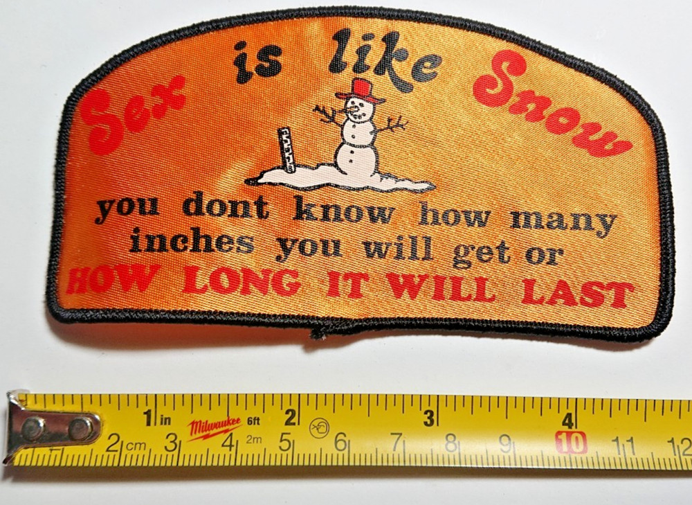 Vintage Joke Patch Like Snow