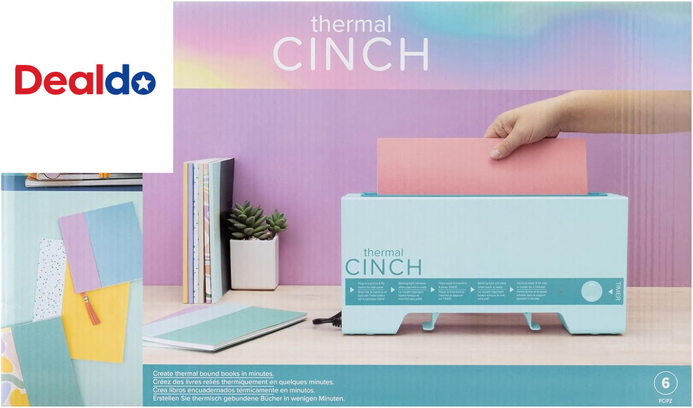 Thermal Cinch Binding Machine Mint 12 Inch, Includes Thermal Book Binding Machin
