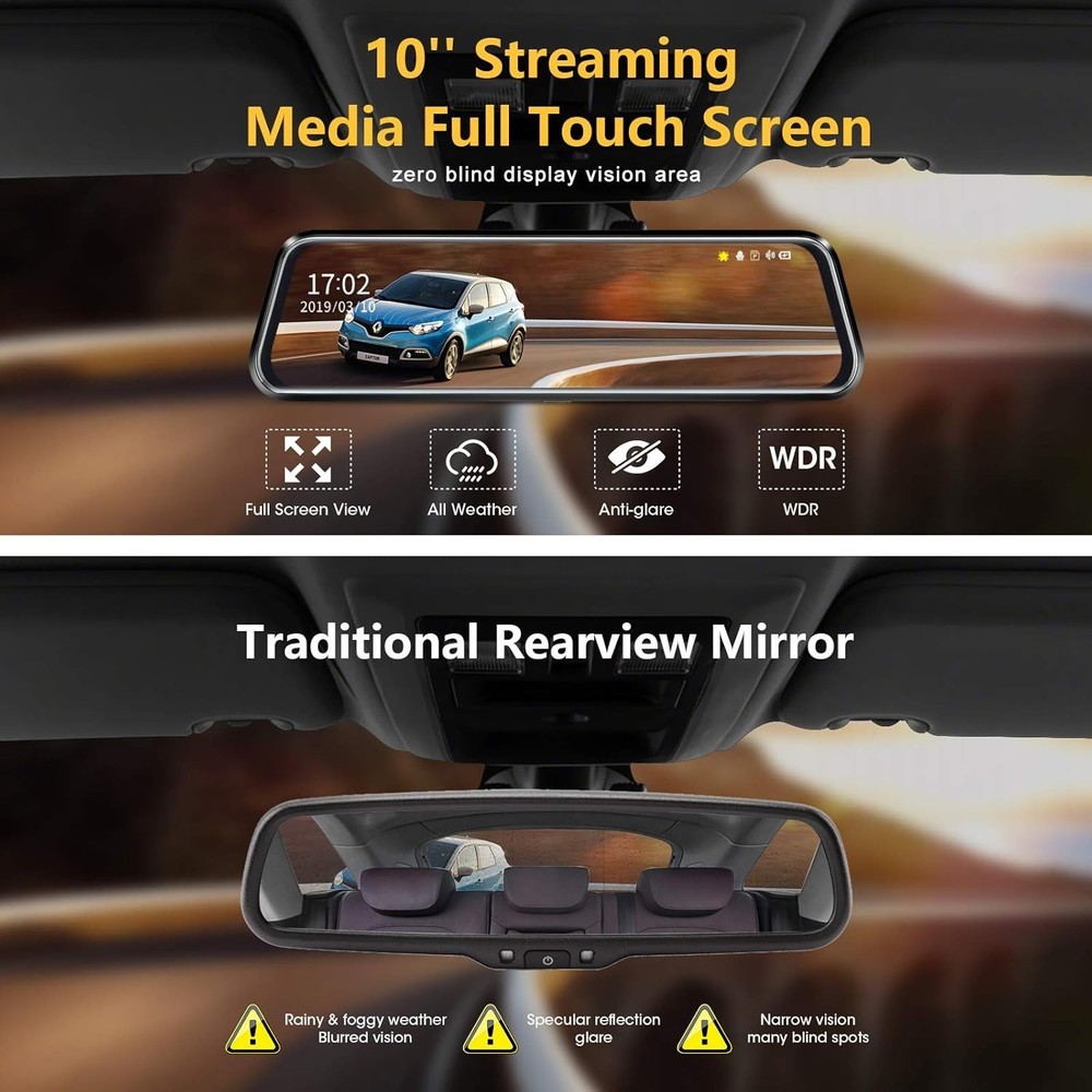 IPS Touch Screen Backup Camera 33ft Cable