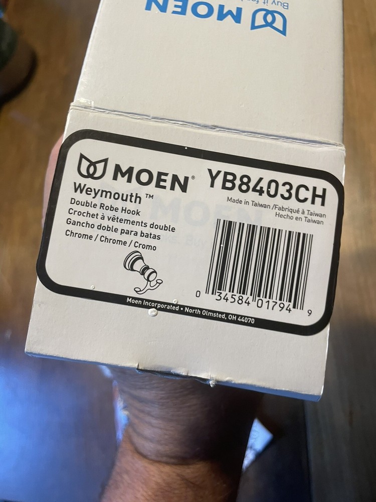MOEN Align Single Robe Hook in Chrome YB0403CH