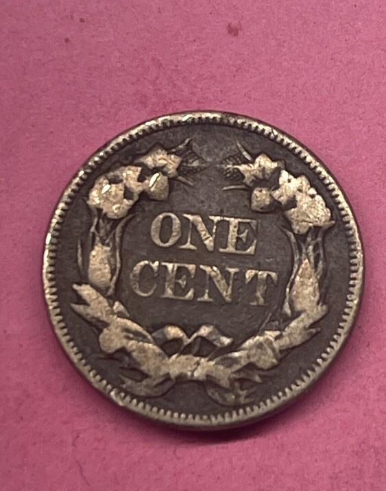 1857 One Cent Flying Eagle(VG). (#AA)