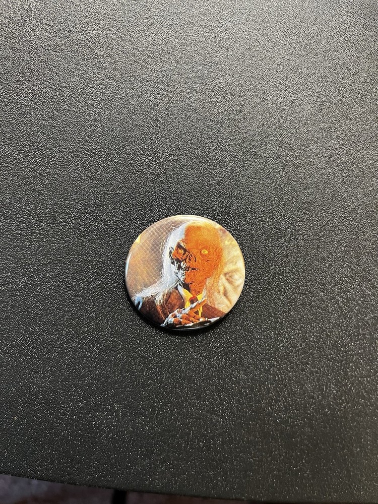 Tales From The Crypt Pinback Button.  Original Handmade 1.5” Crypt Keeper Button