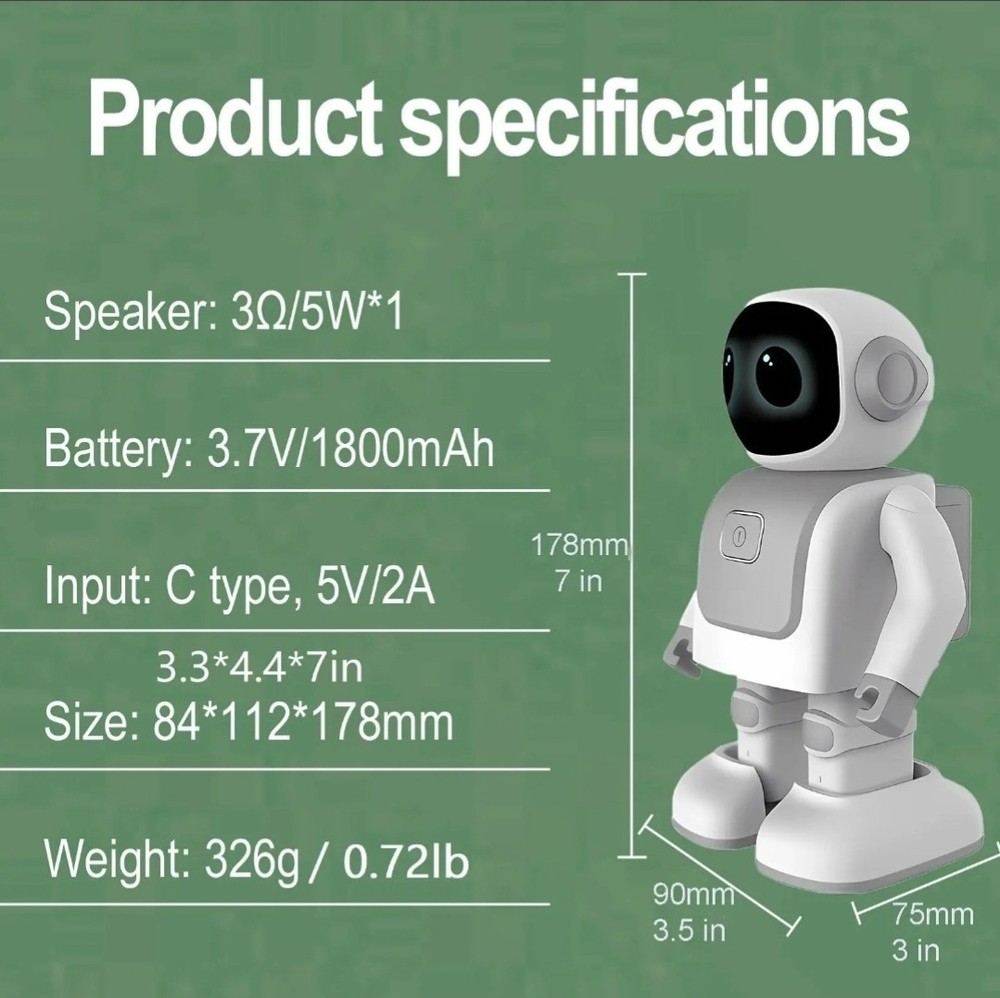 NEW Programming Robot Induction Touch Smart Dance Robot Speaker