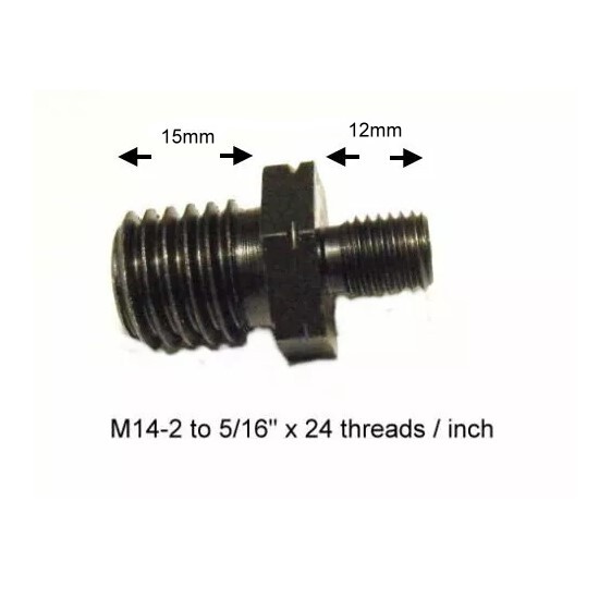 M14 to 5/16" x 24 (fine thread) Adapter