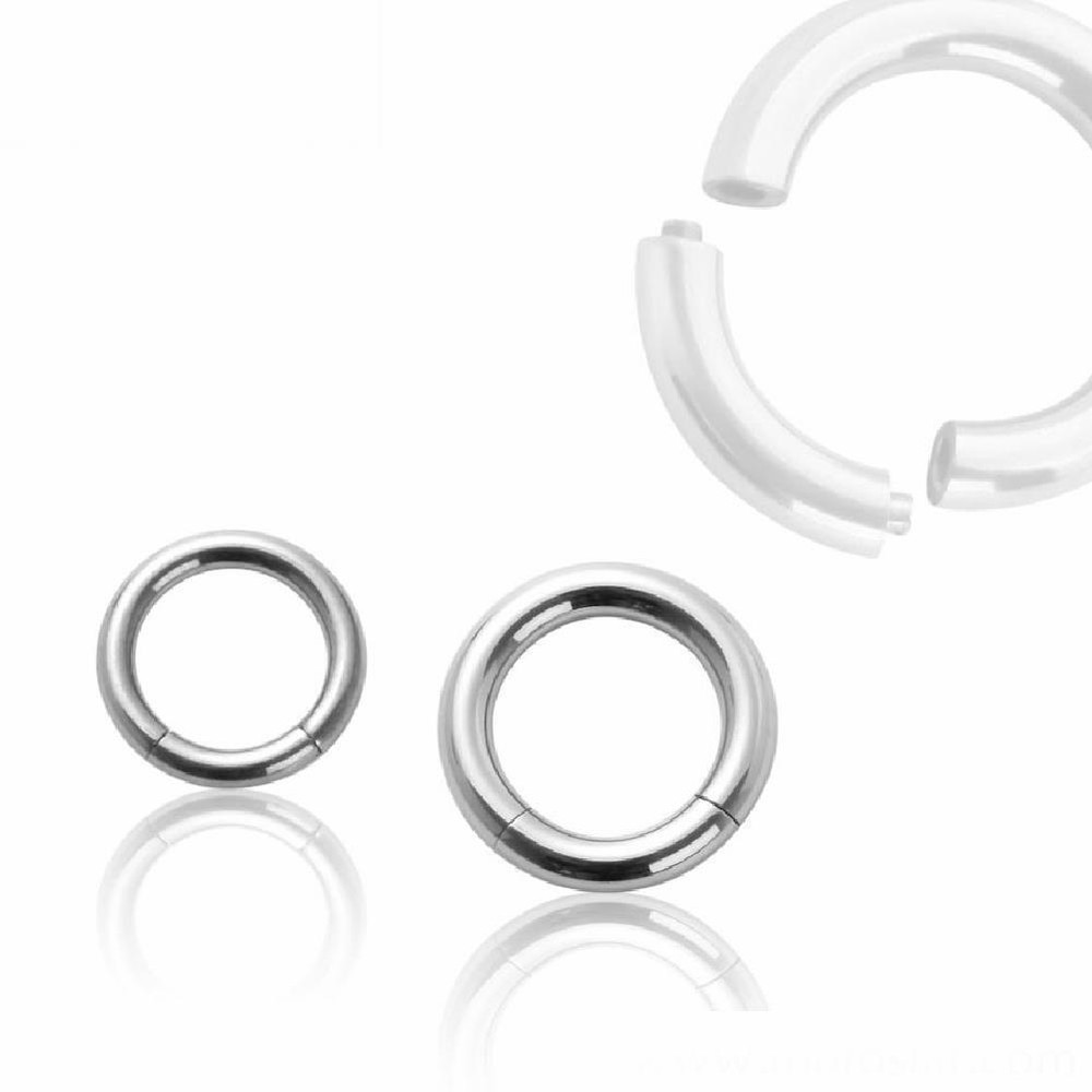 Piercing Segment Ring Steel Nose Piercing Belly Lip Labret Ring Universal Ear