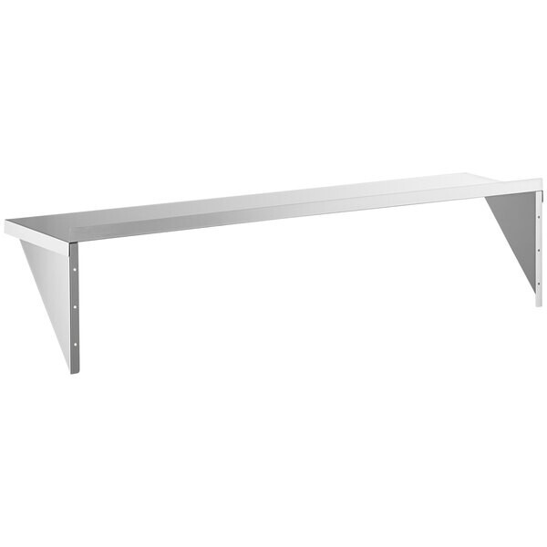 15"W x 60"L Stainless Steel Heavy Duty Kitchen Overshelf Solid Wall Mount Shelf