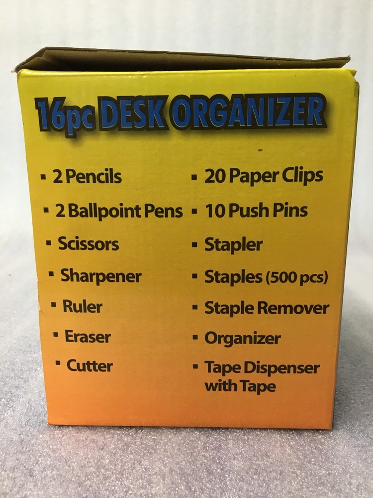 ALL ABOARD 16 Piece Desk Organizer