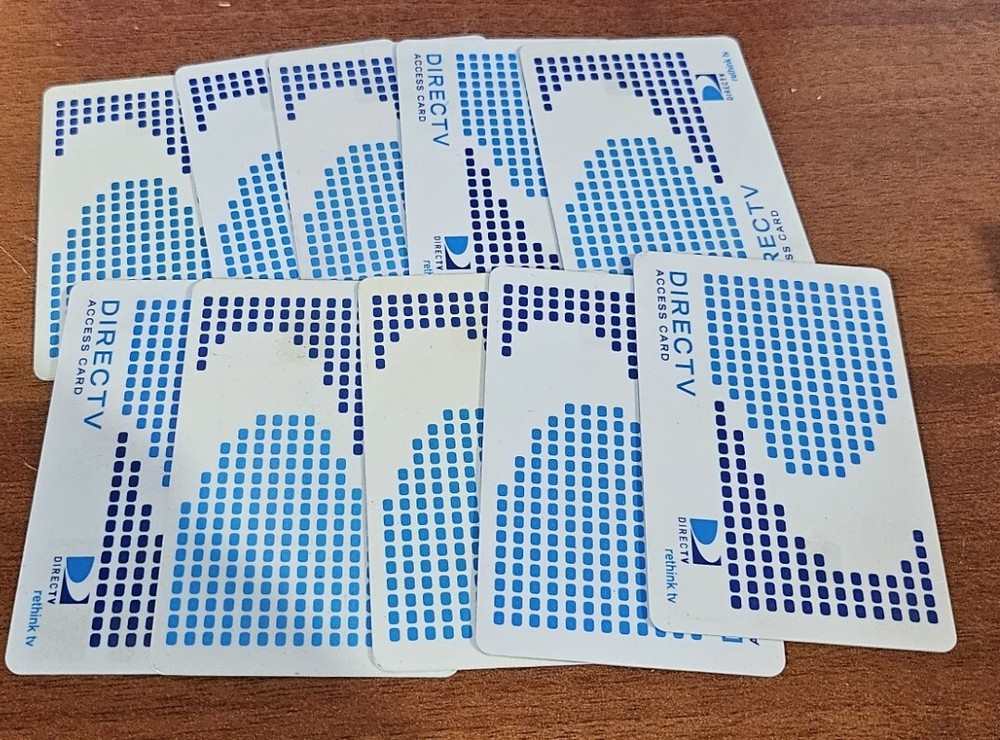 10 Satellite Access Cards FOR PARTS AS-IS