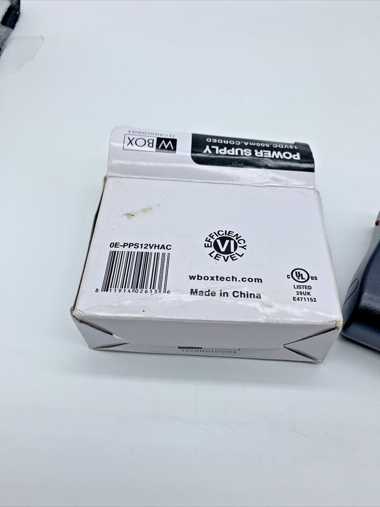 W Box Technologies 0E-PPS12VHAC 12VDC 500ma