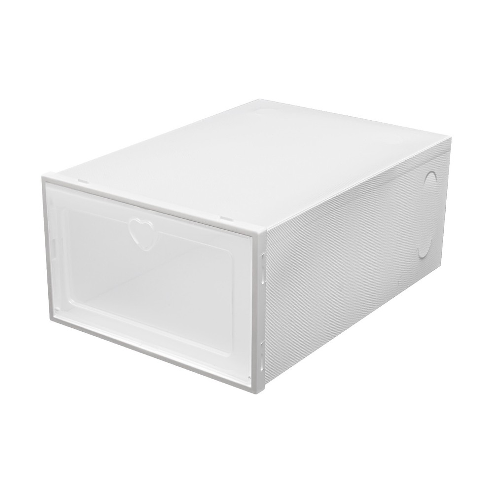 20pcs Shoe Storage Box Organizer, Transparent Plastic Stackable' Shoe Container