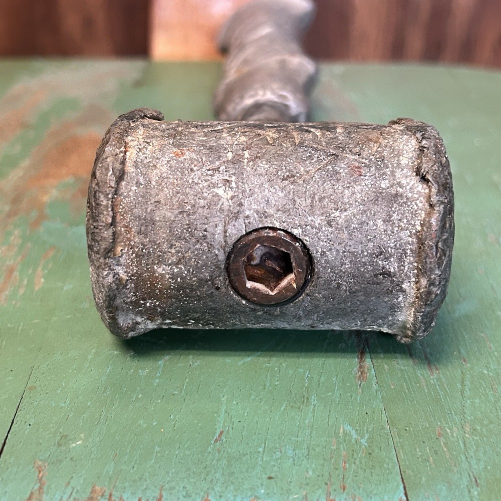 LEAD MALLET Vintage Hammer Decorative Handle 3+lbs