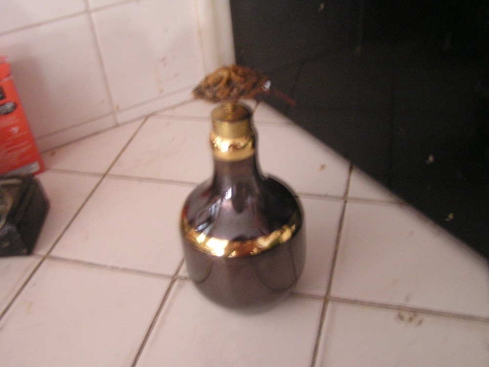 Vintage Perfume Bottle with Flower Atomizer