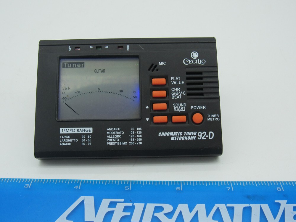 Cecilio 92-D Chromatic/string Tuner With Metronome Pre-owned Tested.