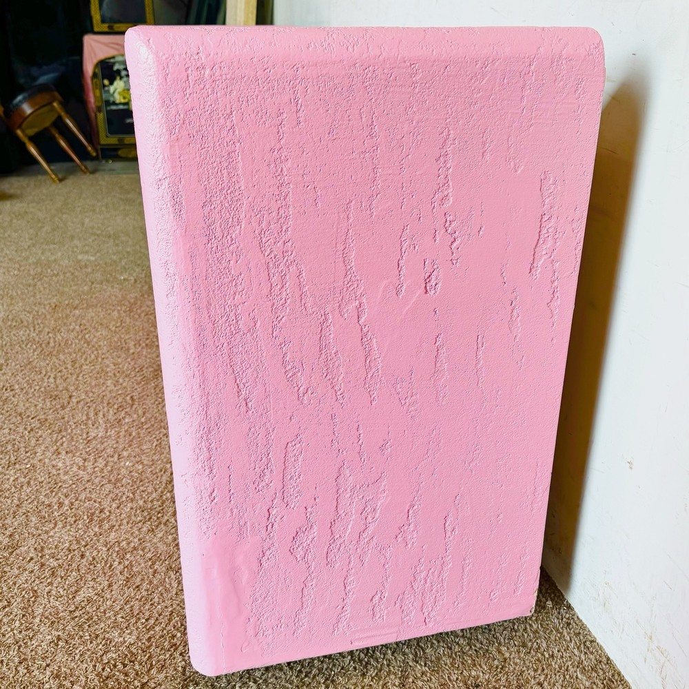Postmodern Pink Stucco Finished Credenza