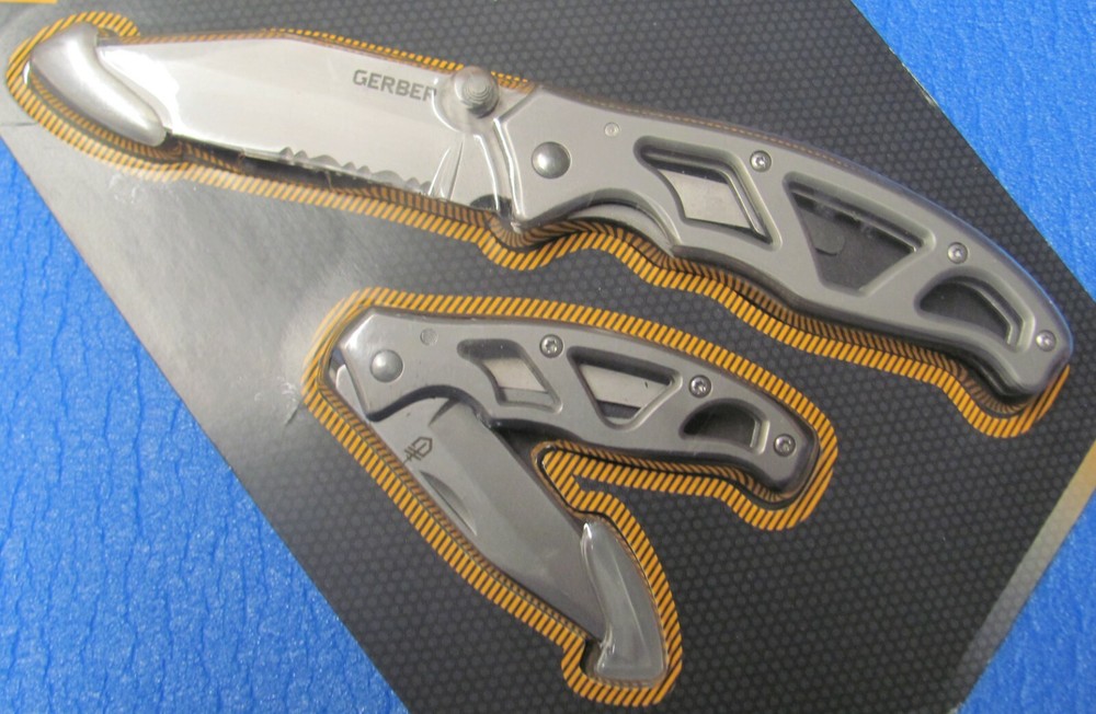 GERBER Paraframe & Mini Paraframe Combo Folding Knifes