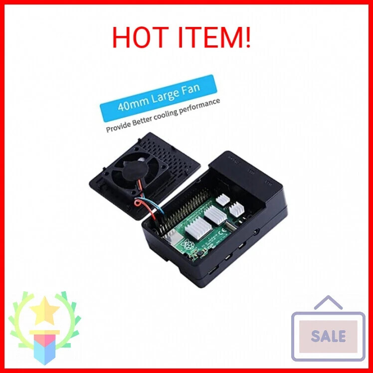 pi enclosure for pi4 black