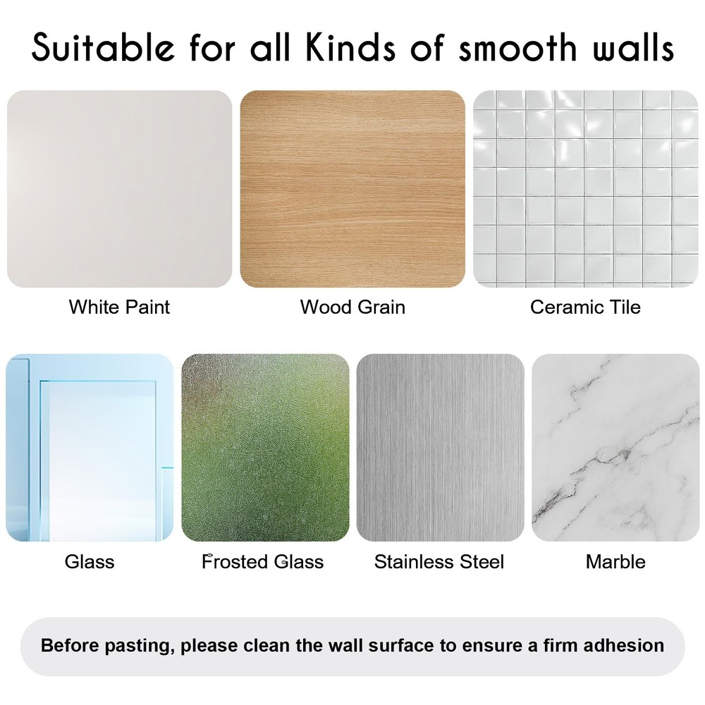 2 Pack White Remote Control Holder, Self adhesive Wall Mount Storage Box for TV